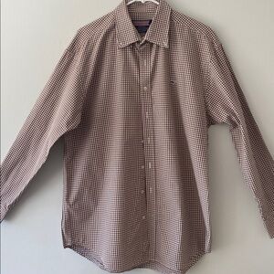 Vineyard Vines Brown Checkered Cotton Shirt
